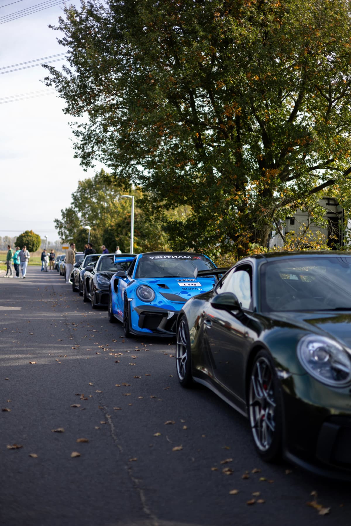 Black Porsche convertible
